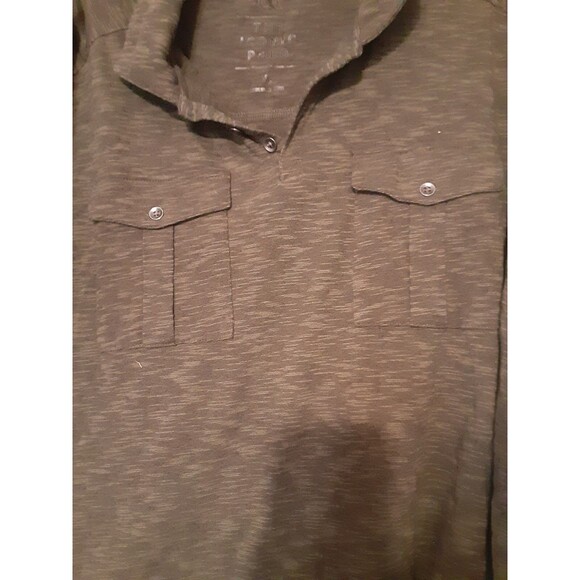 Rock & Republic The Iconic Polo Shirt XL Men's Green Space Dye Slim Fit Pockets - Picture 14 of 16